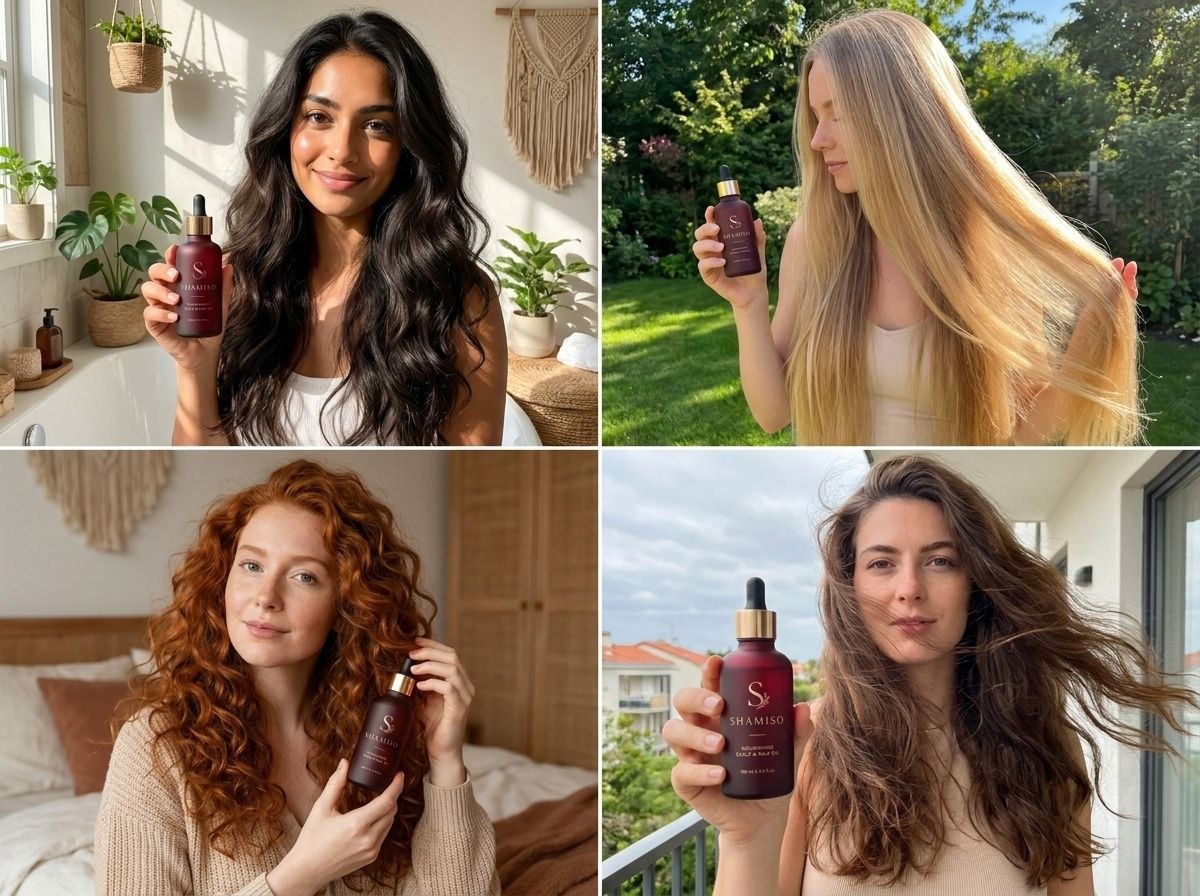 Healthy glowing hair
