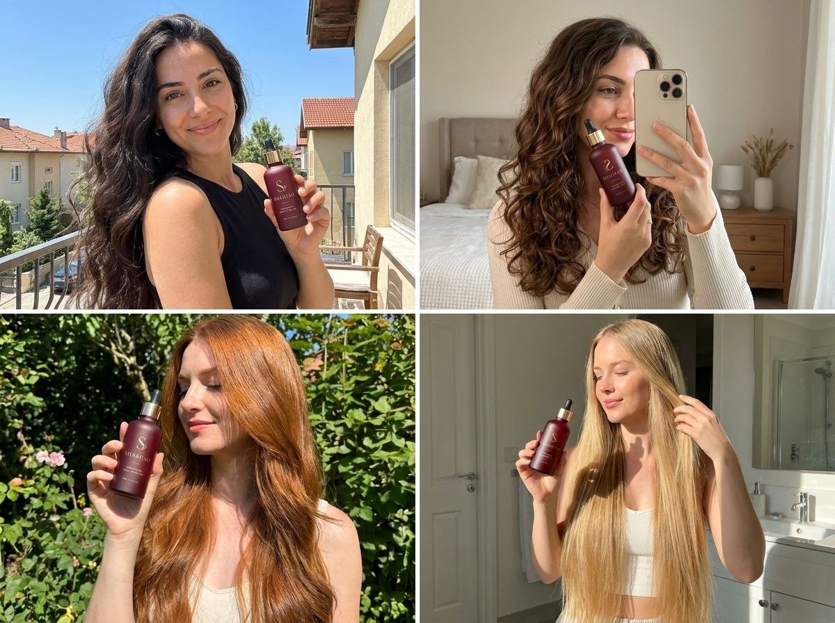 Different hair types using SHAMISO